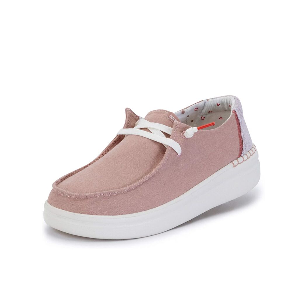 Hey Dude Wendy Chambray Rose Loafers Basic Everyday Lightweight Comfort Shoes